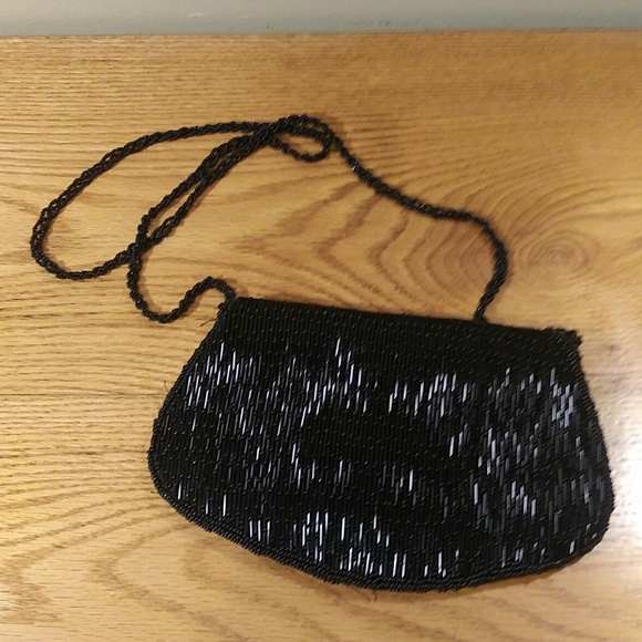 Delill small Exquisite beaded purse Prom  evening  formal  handbag - Picture 2 of 4